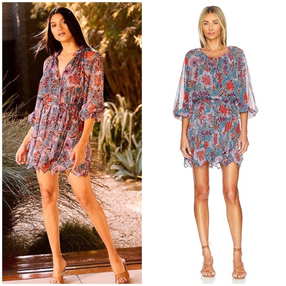 MISA LOS ANGELES Tara Dress In Cerulean Mini Dress - Picture 3 of 14